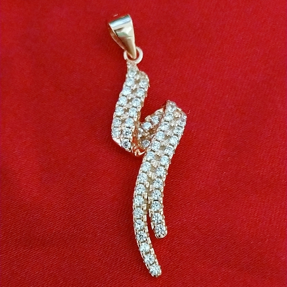 NWT Sterling Silver Rose Gold Pendant